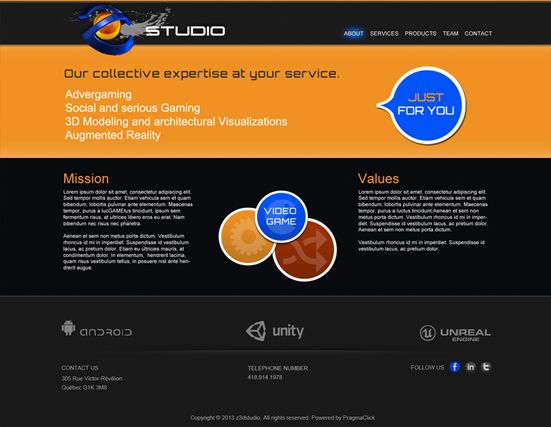 Site de Z3D Studio